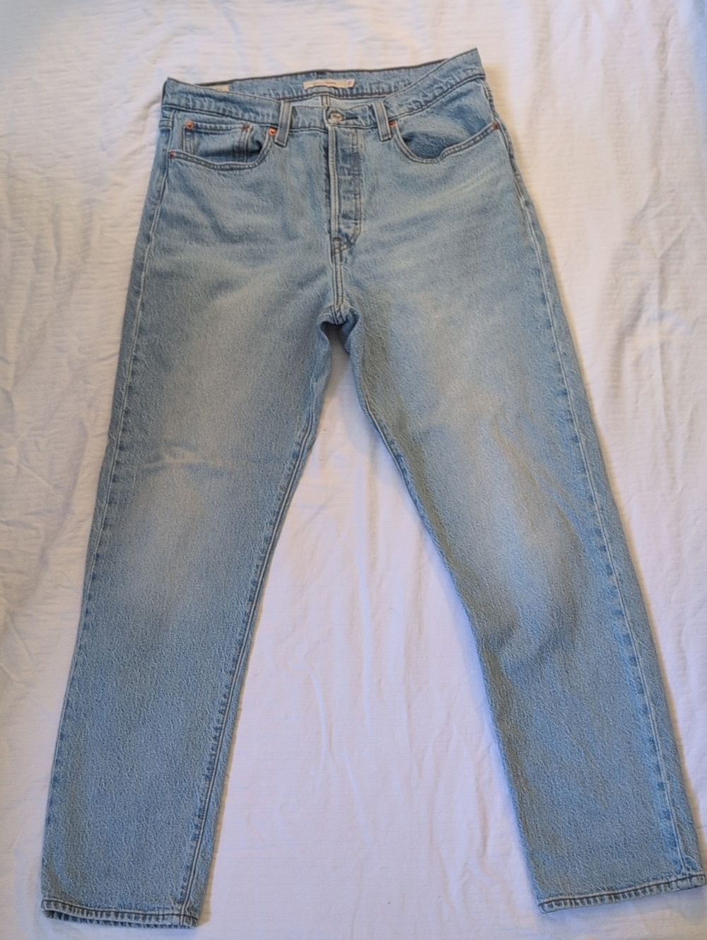 LEVIS Light Wash Wedgie Straight-Leg Jeans